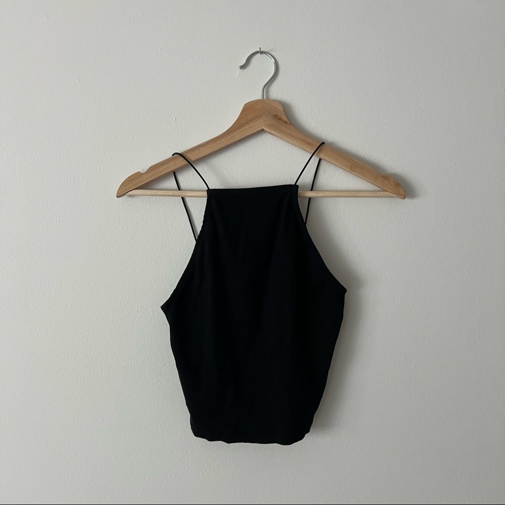 Zara high neck crop top